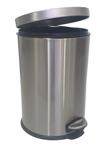 Basurero Papelero Pedal 30 Lts Acero Inoxidable
