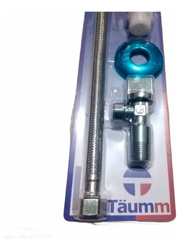 Kit Flexible Con Llave Angular 1/2 x 7/8 25cm