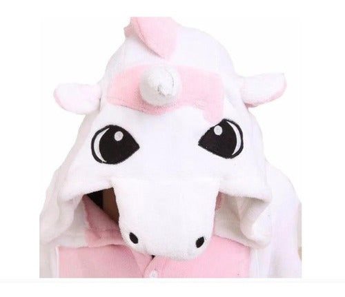 Pijama Entero Infantil Y Adulto Unicornio Invierno