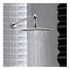 Kit De Plato-ducha Inox Cuadrado 25 Cms + Brazo 40cm