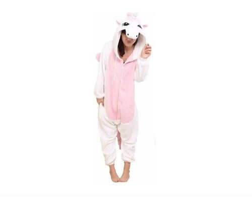 Pijama Entero Infantil Y Adulto Unicornio Invierno