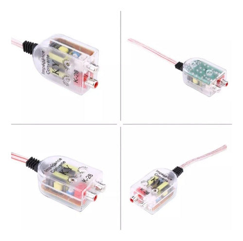 Conversor Impedancia Rca Para Radio Auto Amplificador