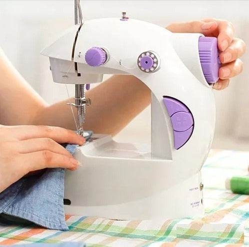 Máquina De Coser Portátil Con Pedal Eléctrica
