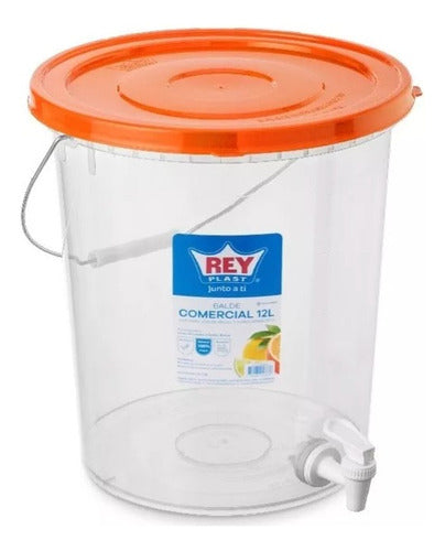Balde 12 Litros Contenedor Liquido Con Dispensador Colores