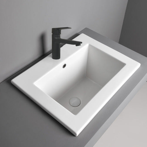 Llave Monomando Lavatorio Notte Acabado Mate Color Negro