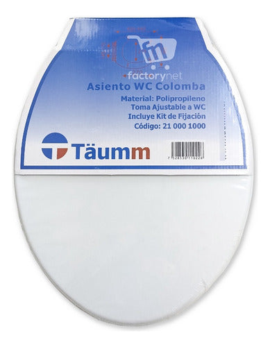 Asiento Tapa Wc Colomba Marca Taumm