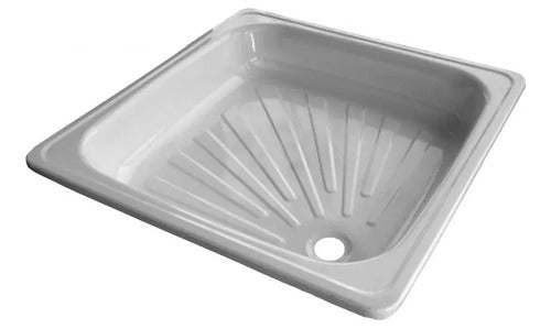 Receptáculo De Ducha Acero Esmaltado De 70x70 Cm