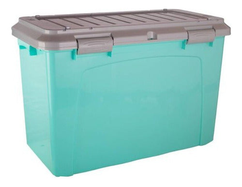 Caja Organizadora Baul Con Ruedas Almacenamiento 123 Lts