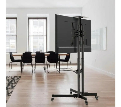 Soporte Tv De Pie 32 A 75 Con Rueda Pantalla Plana  Led Lcd