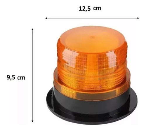 Baliza Luz Ambar Emergencia Led Estroboscopica Autos 12v