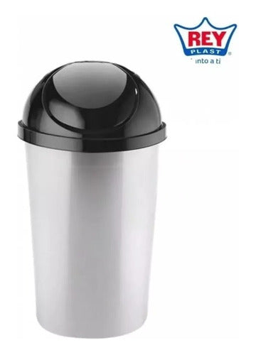 Basurero Papelero Vaivén Metalizado Modelo Cosmos 54.4Litros