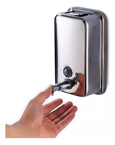 Dispensador Jabón 800 Ml Acero Inoxidable Taumm