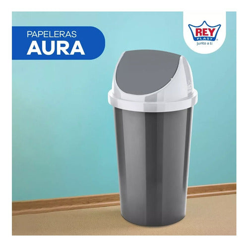 Basurero Papelero Vaiven Gigante Modelo Aura 45l