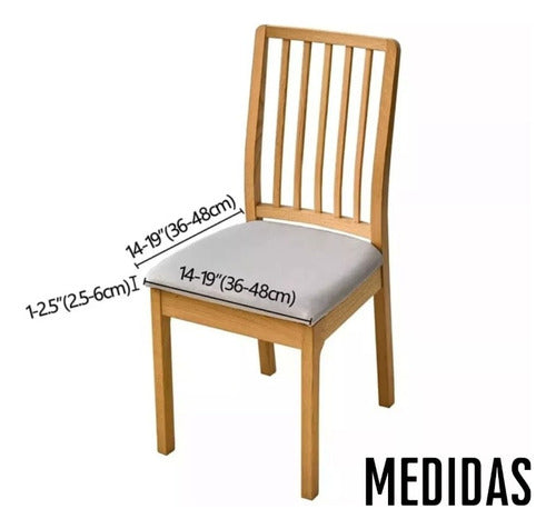 Set De 6 Cubre Asiento De Comedor