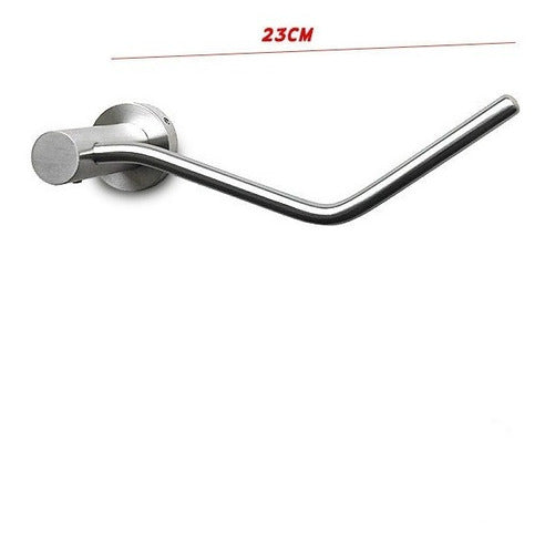 Toallero Baño Barra Mano 23 Cm Acero Inoxidable