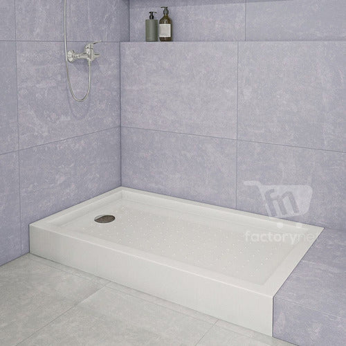Receptaculo Plato Ducha 120x70 Cm Fibra De Vidrio Acrilico