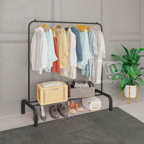 Perchero Exhibidor De Ropa Metálico Resistente Hogar 30kg