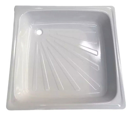 Receptáculo De Ducha Acero Esmaltado De 70x70 Cm