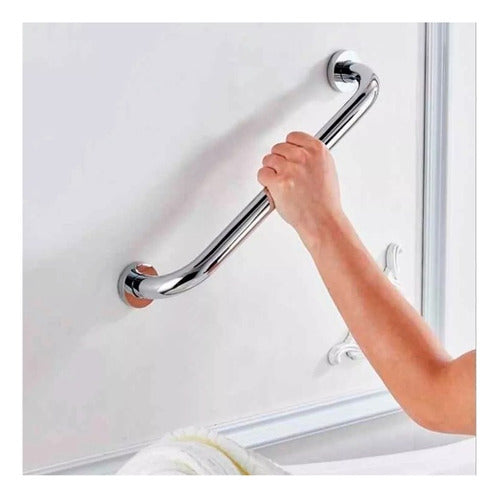 Barra Seguridad Recta Ducha Baño 60 Cm X 3,2 Cm Inoxidable