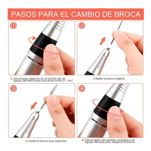 Torno Inalambrico 30000 Rpm Manicura Torno Uñas