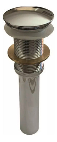 Desagüe Click Clack Metal 1 1/4  Cromado  Lavatorio Cristal
