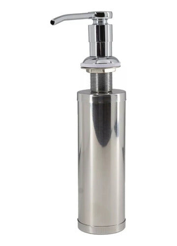 Dispensador Jabón Lavaloza Para Lavaplatos 330ml Acero Inox