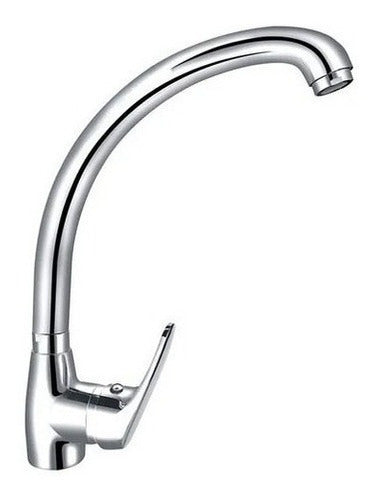 Llave Lavaplato Vertical Domenica Plateado