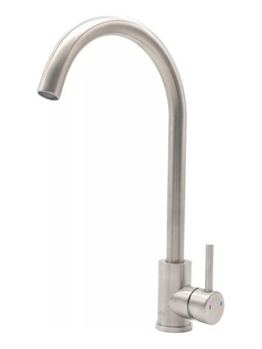 Llave Monomando Lavaplatos Vertical Inoxidable Taumm