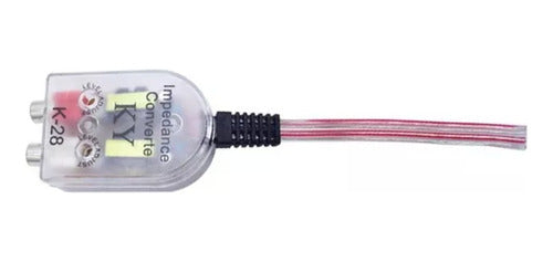 Conversor Impedancia Rca Para Radio Auto Amplificador
