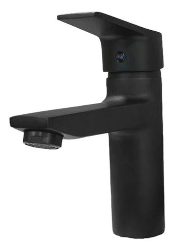 Llave Monomando Lavatorio Notte Acabado Mate Color Negro