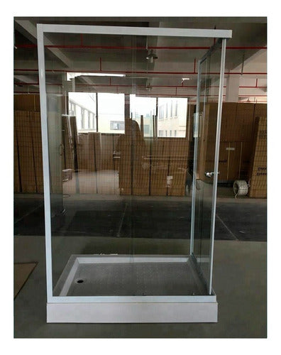 Shower Door Rectangular 80x120x180 Vidrio Templado Izquierdo