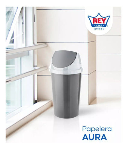 Basurero Papelero Vaiven Gigante Modelo Aura 45l