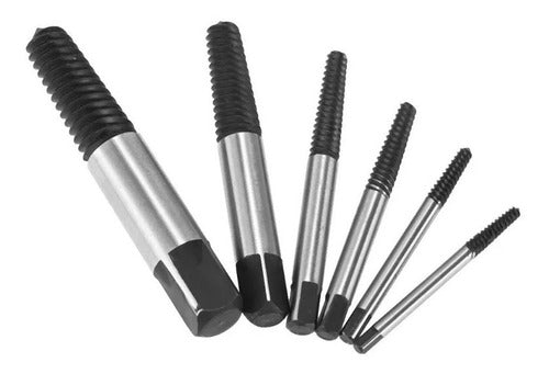 Extractor De Tornillos Saca Pernos Cortados 6pcs Resistentes