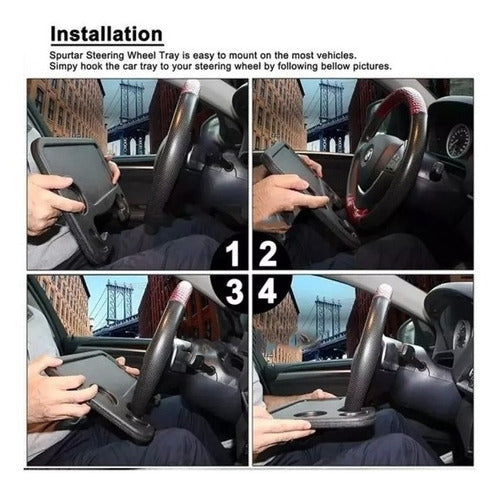 Bandeja Para Volante De Auto Escritorio Multifuncional