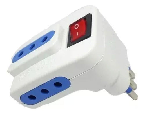 Adaptador Hembra Triple C/interruptor 10a 1500w  Certif. Sec
