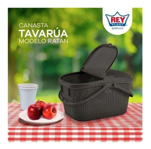 Canasta Ratan Para Alimentos Picnic