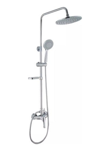 Columna Ducha Circular Con Monomando Ducha
