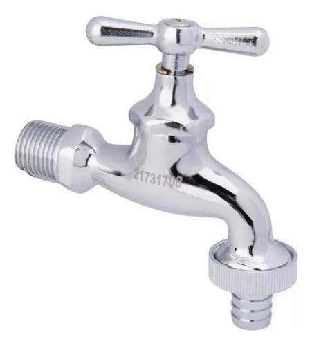 Llave Lavadora Con Flange 1/2x3/4 Taumm