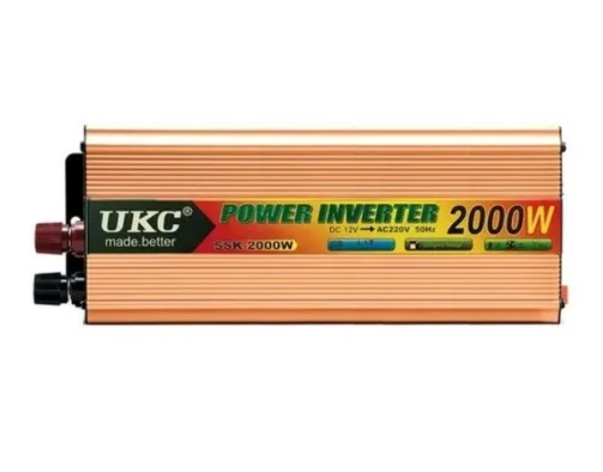 Inversor De Voltaje 2.000w Dc12v A Ac220v Onda Modificada