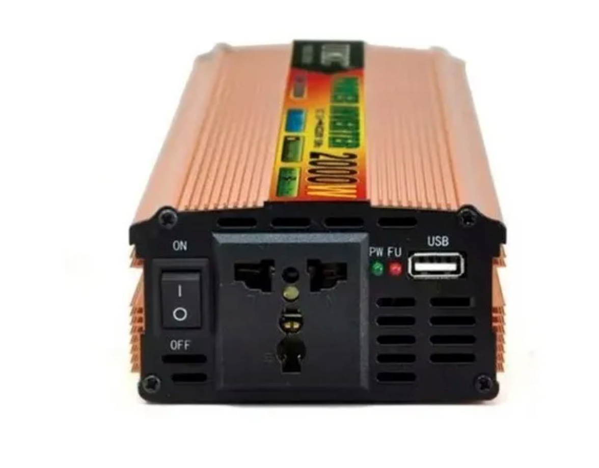 Inversor De Voltaje 2.000w Dc12v A Ac220v Onda Modificada