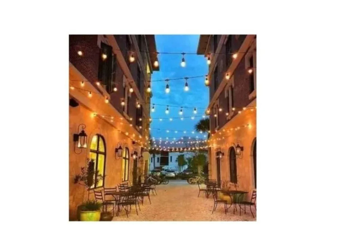 Guirnalda Ampolletas E27 Exterior Eventos 10 Metros