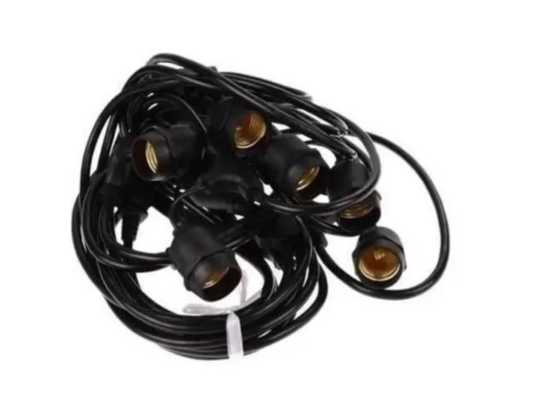 Guirnalda Ampolletas E27 Exterior Eventos 10 Metros