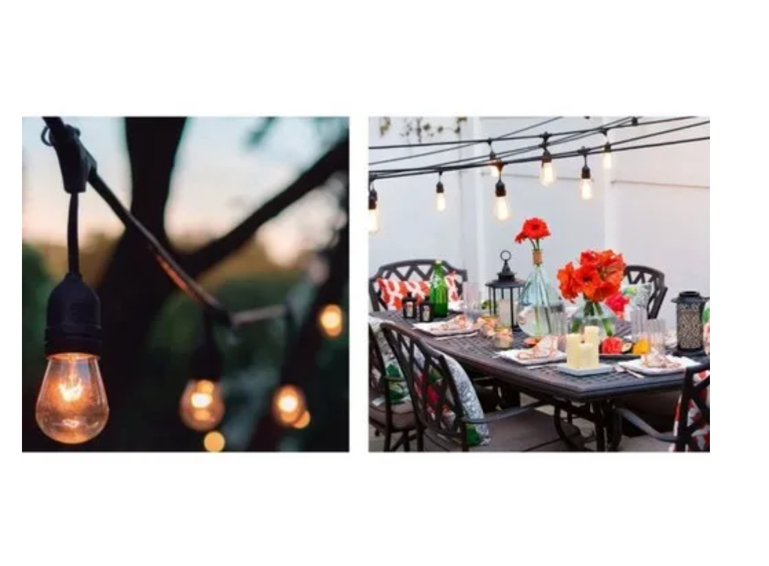 Guirnalda Ampolletas E27 Exterior Eventos 10 Metros