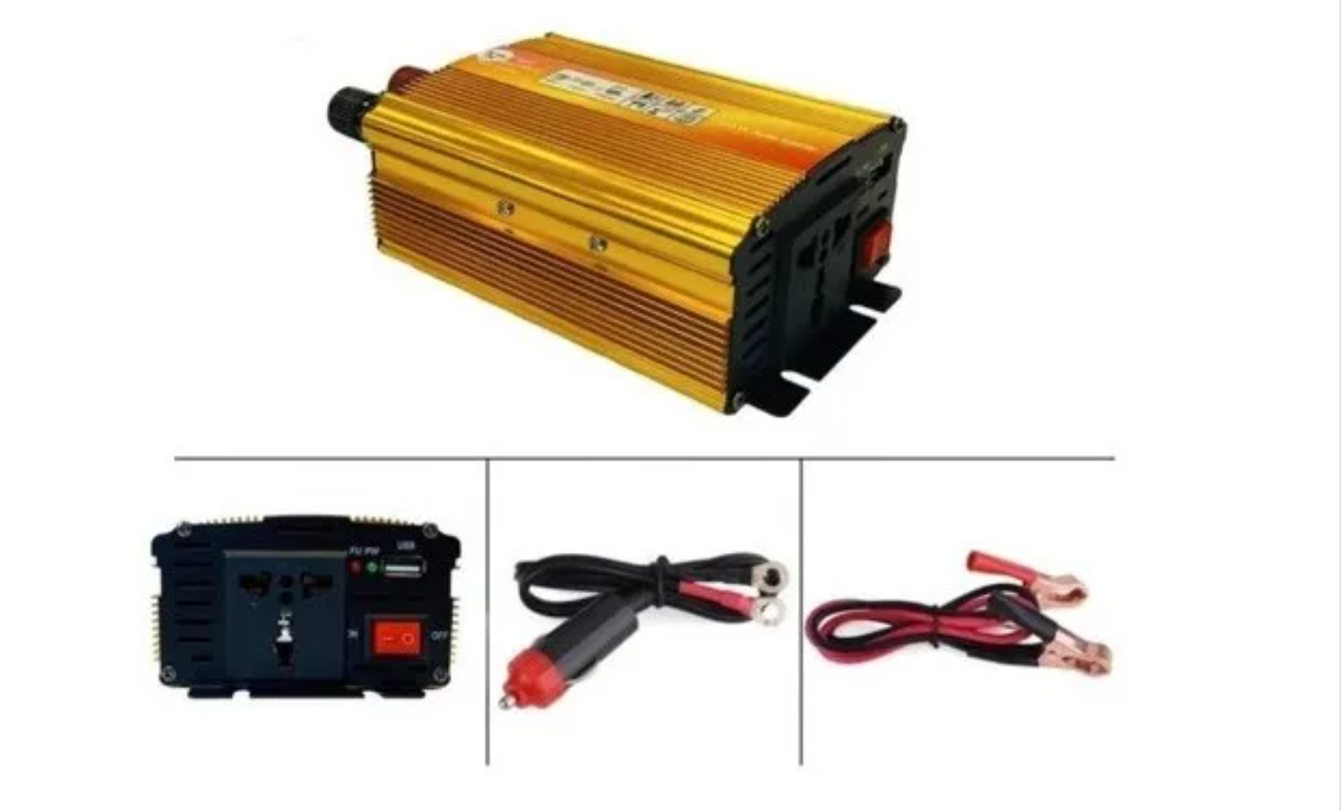 Inversor De Voltaje 500w Dc12v A Ac220v Onda Modificada
