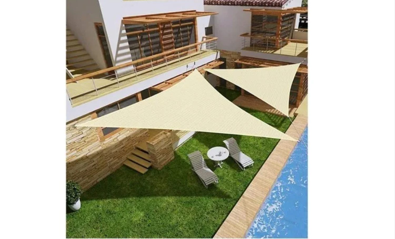 Toldo Vela Sombra Triangular Exterior Carpa