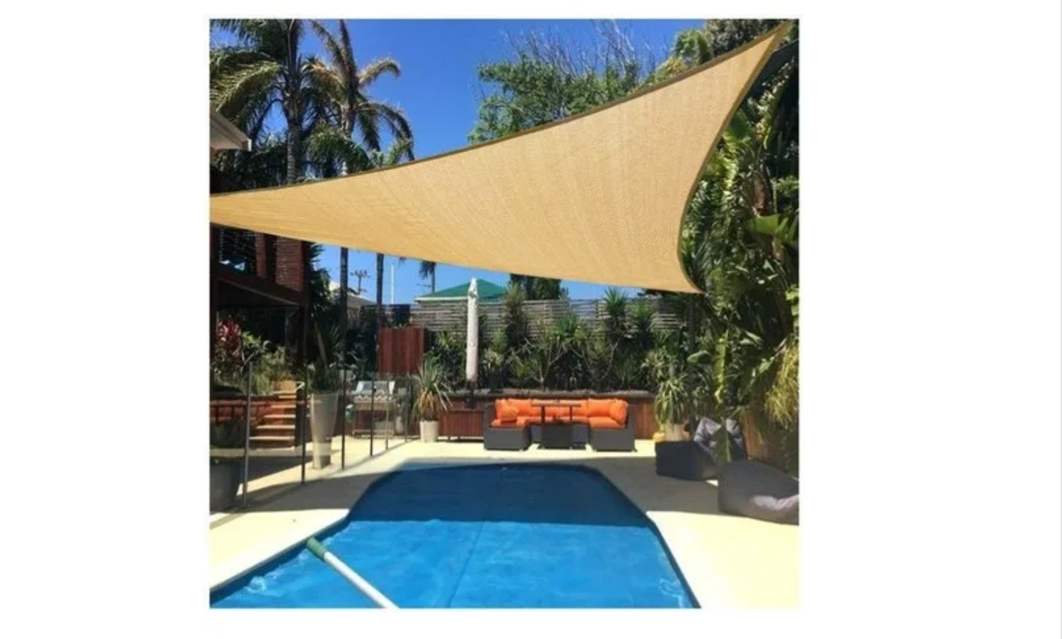 Toldo Vela Sombra Triangular Exterior Carpa