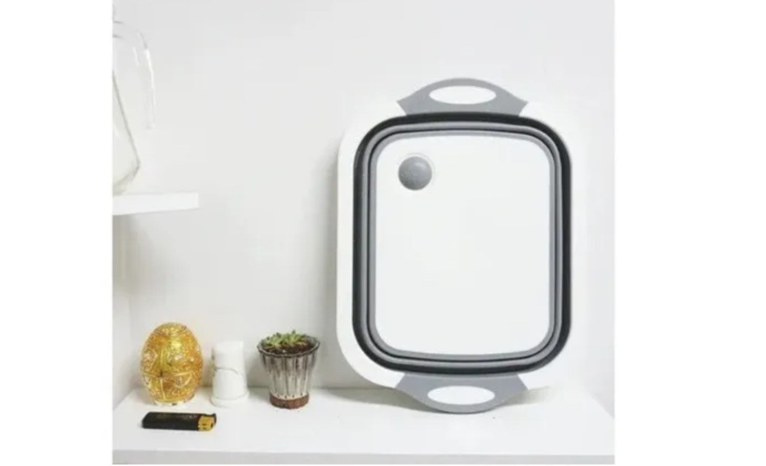 Tabla De Silicona 2 En 1 De Cortar Plegable Drenaje Cocina