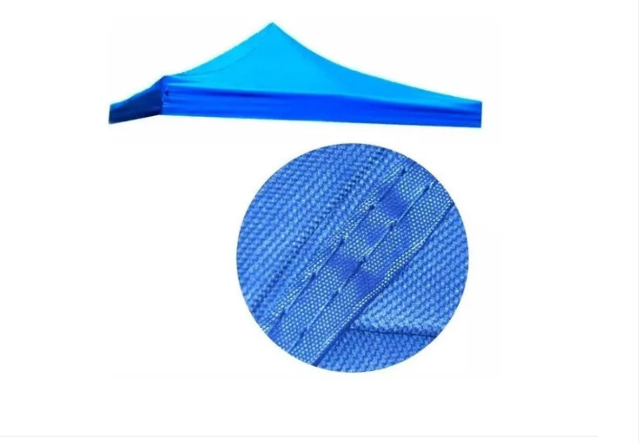 Lona Carpa Techo Para Toldo Plegable 3x3 Azul