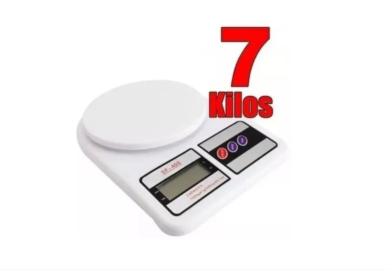 Balanza Pesa Digital Para Cocina Comercio 0 A 7kg + Garantia
