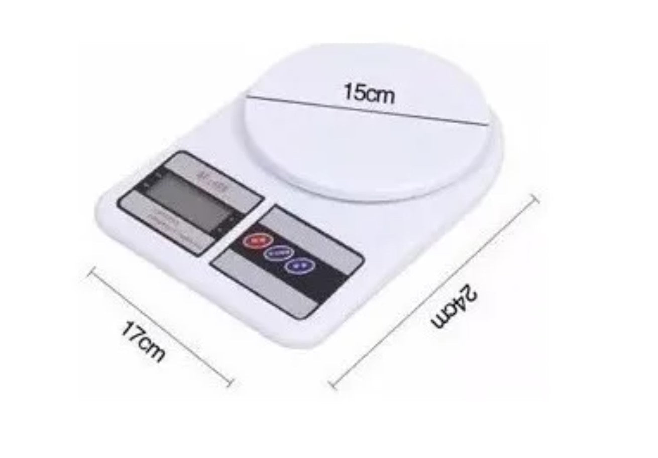 Balanza Pesa Digital Para Cocina Comercio 0 A 7kg + Garantia